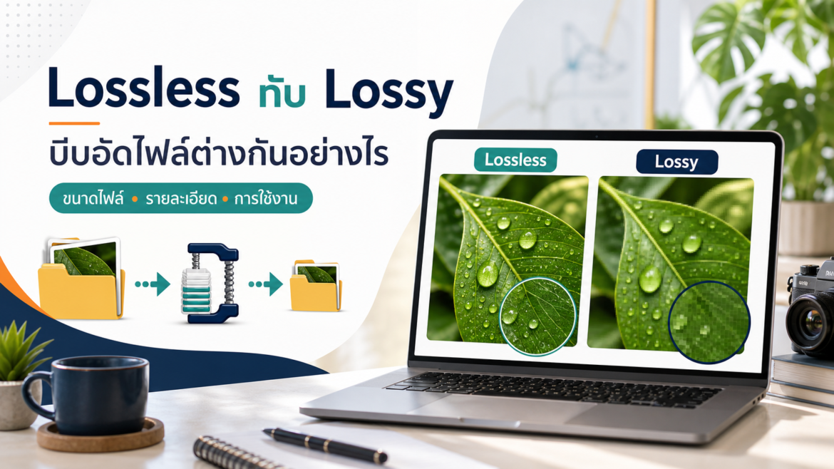 Lossless กับ Lossy บีบอัดไฟล์ต่างกันอย่างไร เลือกให้เหมาะกับงาน