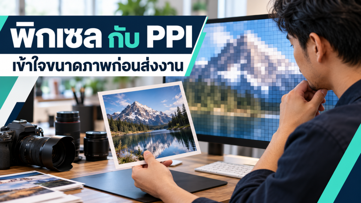 พิกเซลกับ PPI ต่างกันอย่างไร เตรียมภาพให้เหมาะกับงาน