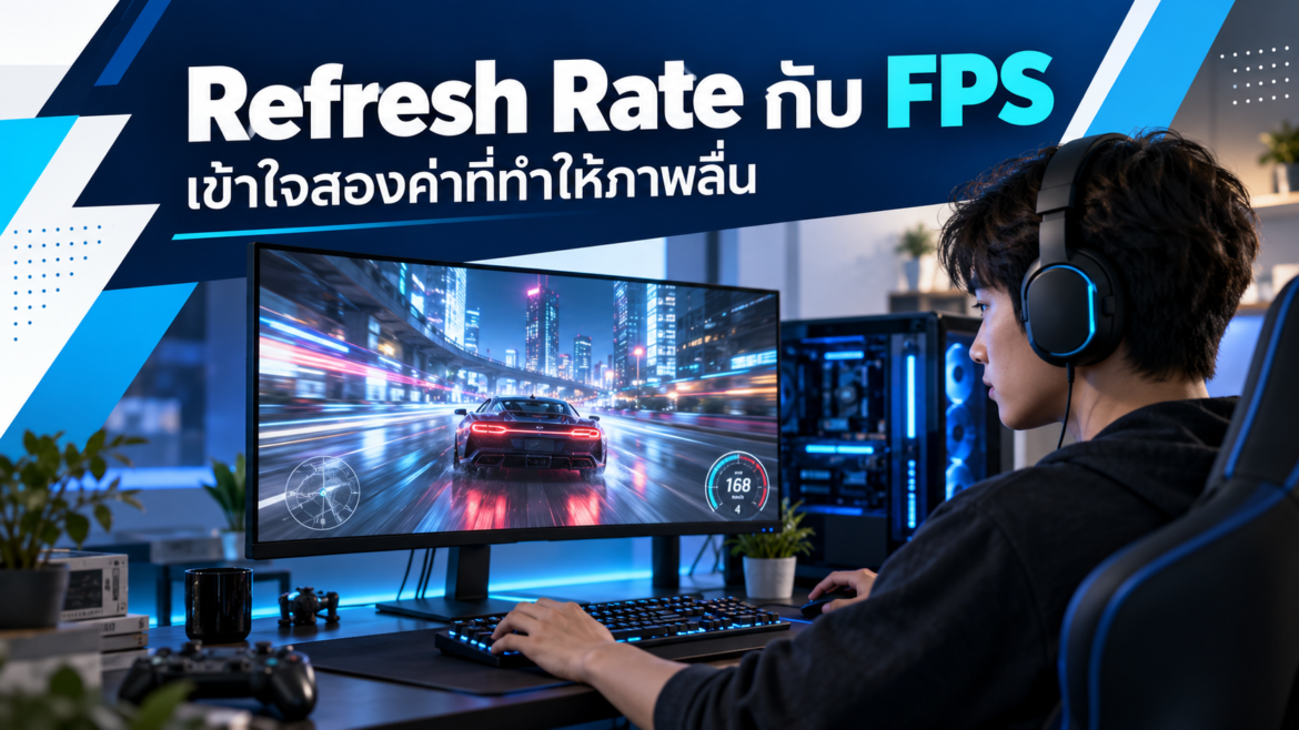 Refresh Rate กับ FPS ต่างกันอย่างไร ก่อนตั้งค่าหน้าจอเล่นเกม